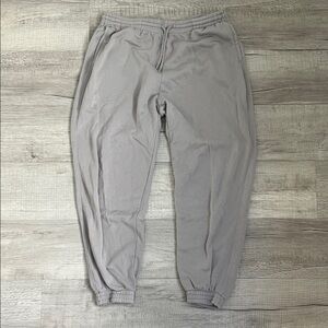 Women’s wide leg Gray Jogger sweatPants Large